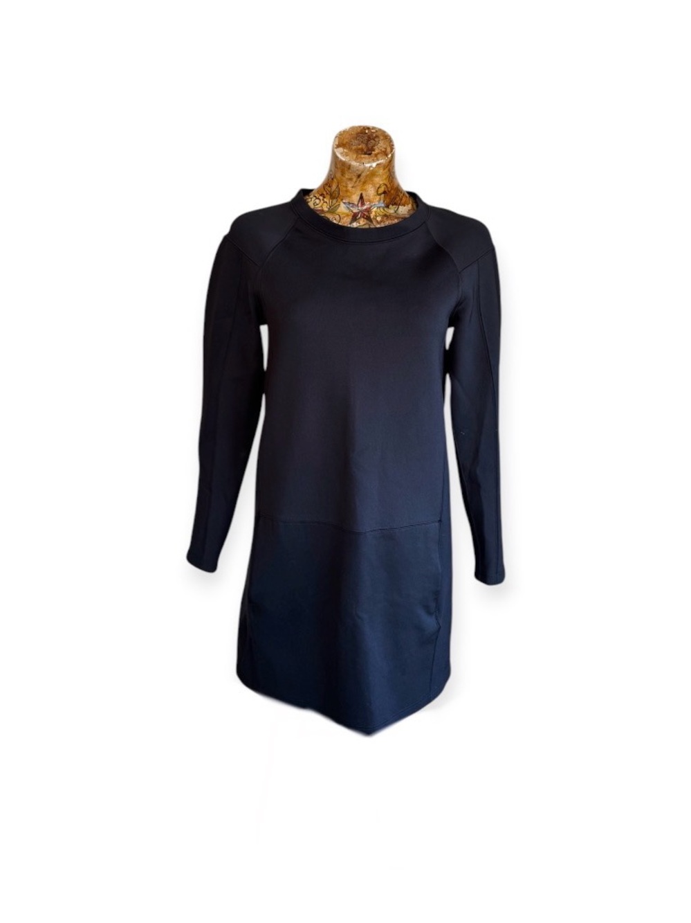 J Brand Black Dress Minimalist Long Sleeve Shift Dress Chic